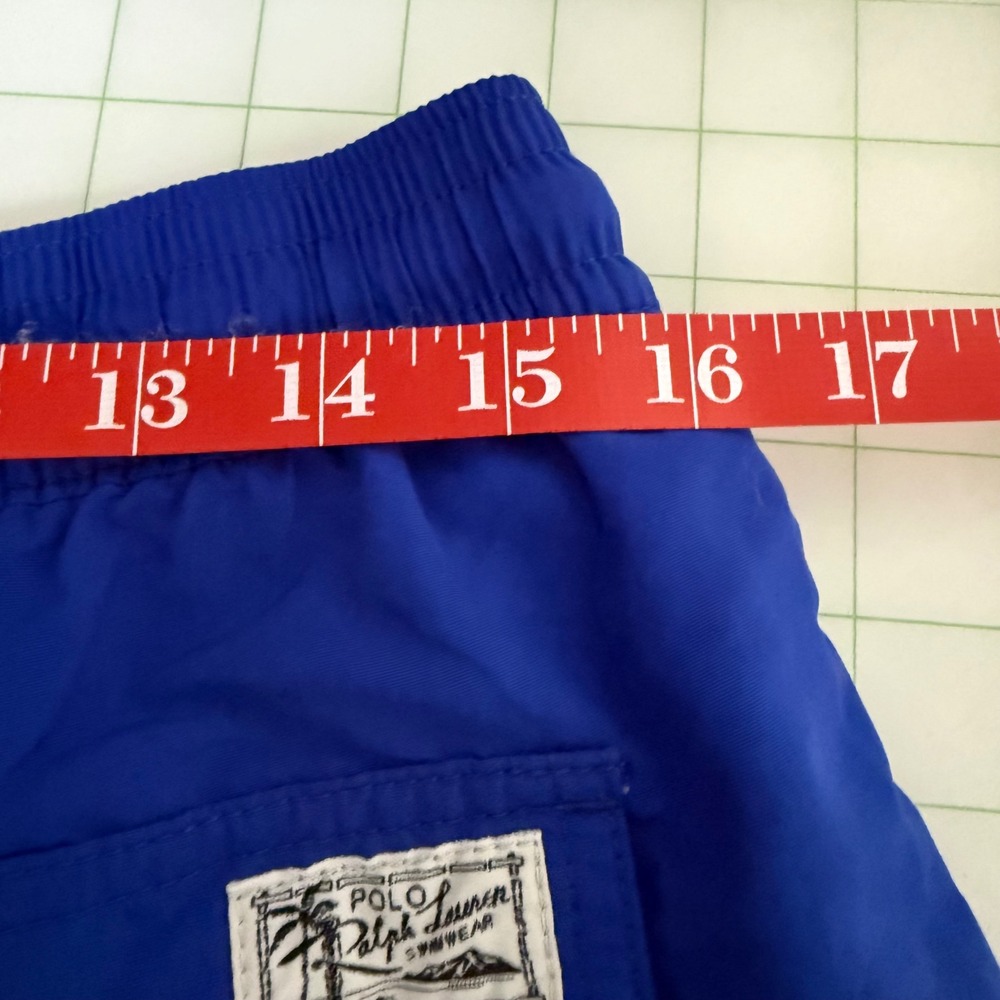 Polo Ralph Lauren Blue Logo Men's Classic Swim Trunks Shorts large rugby ocean - Picture 7 of 11